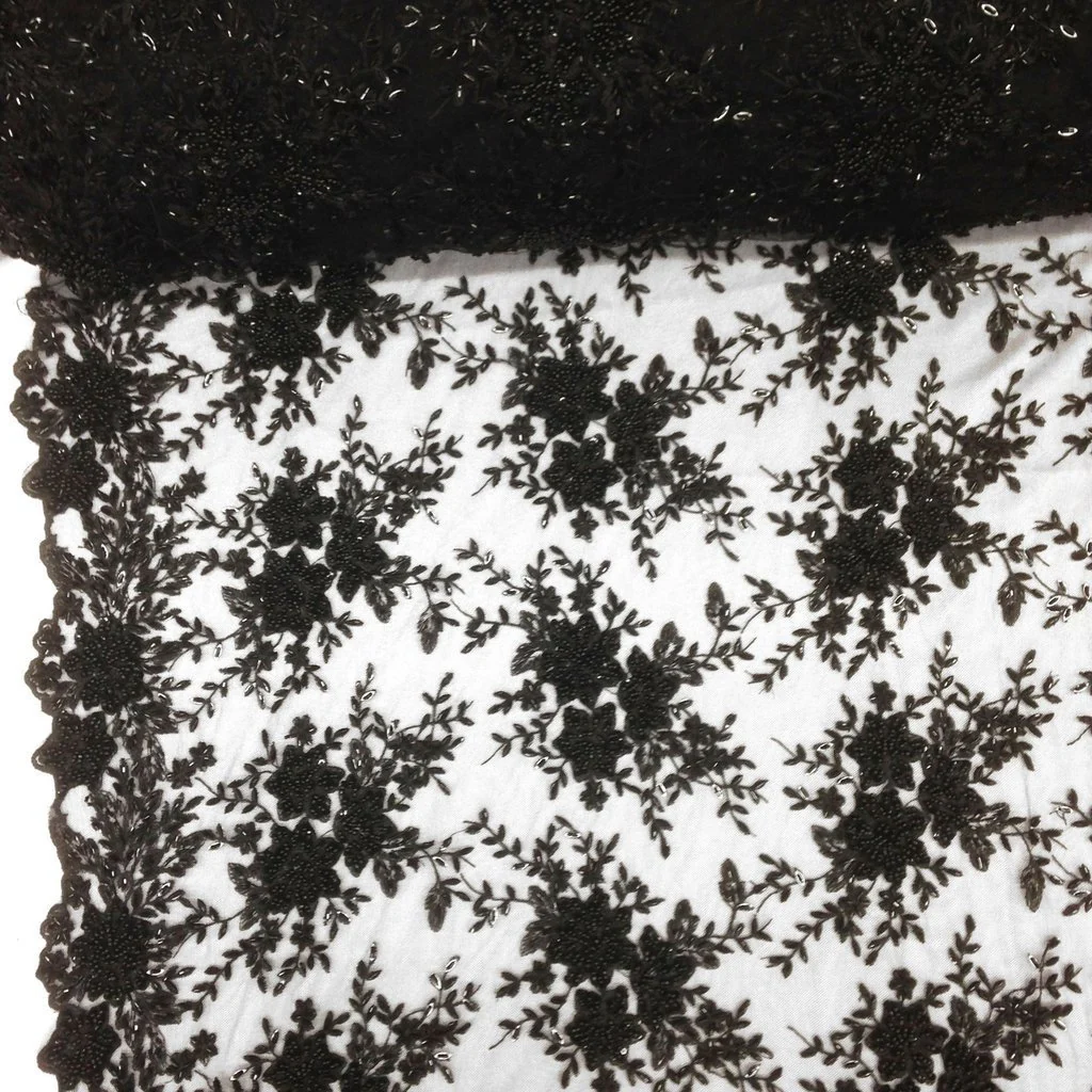Ivy Bridal Lace Beaded Fabric - Image 32