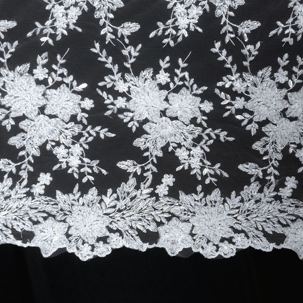 Ivy Bridal Lace Beaded Fabric - Image 4