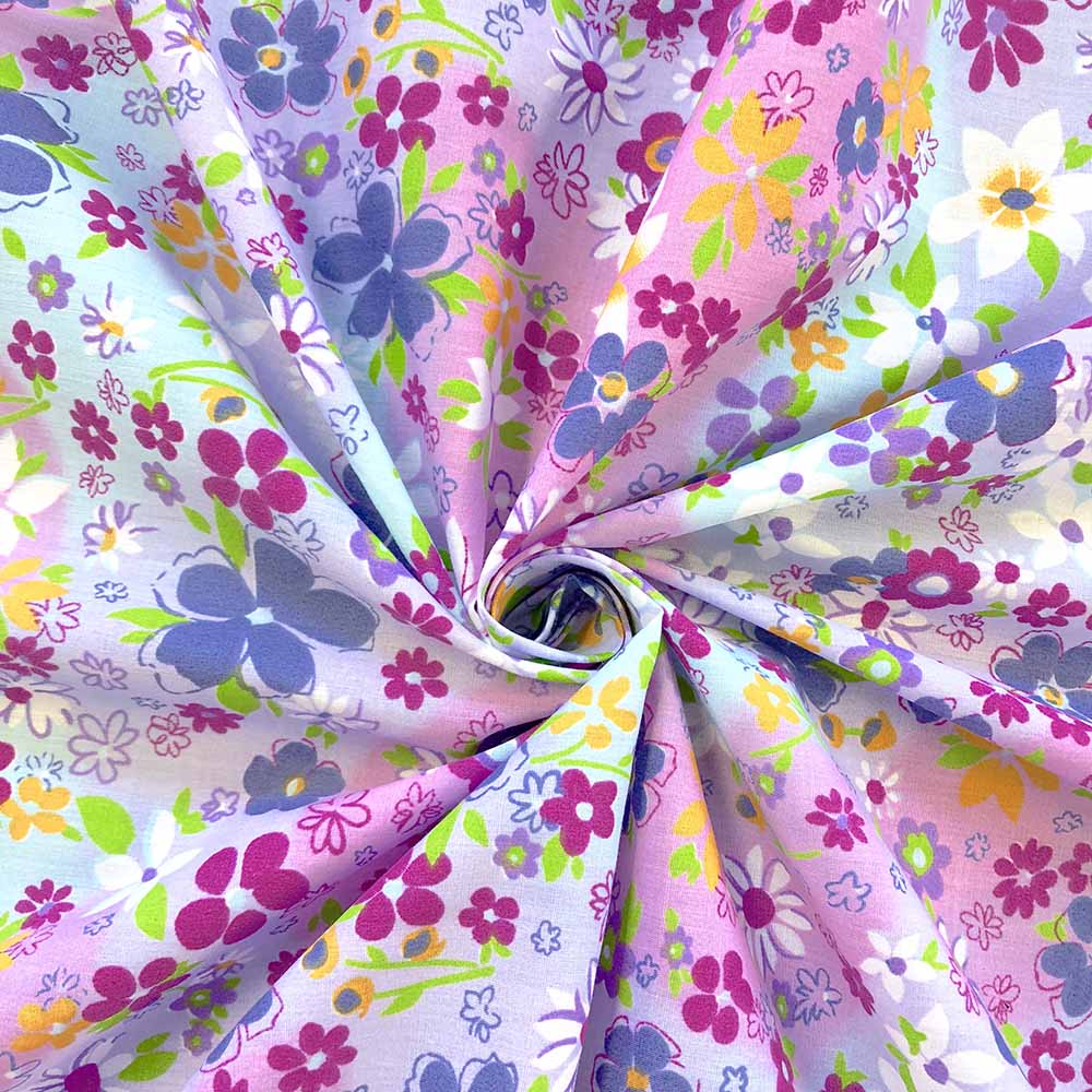 June Lilac Print Broadcloth - Image 4