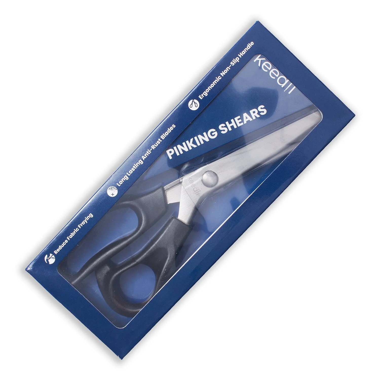 Keedil Pinking No-Fray Shears ZigZag Scissors - Image 2
