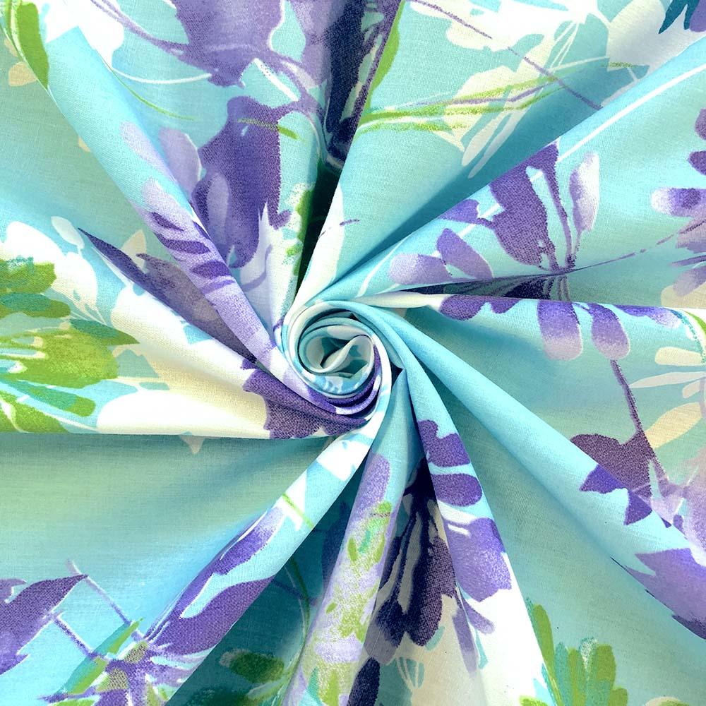 Kendall Aqua Print Broadcloth - Image 4