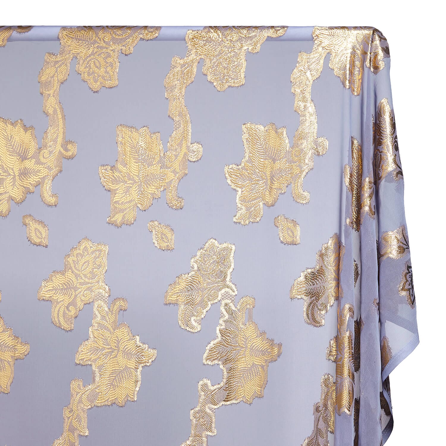 Leafy Vine Metallic Embroidered Chiffon - Image 23