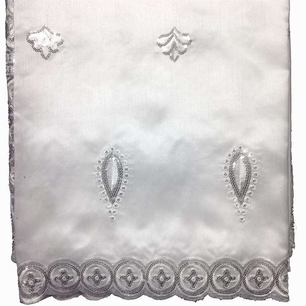 Majestic African George Taffeta - Silver - Image 2
