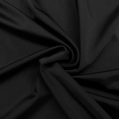 Matte Milliskin Rod Pocket Curtains - Black - Image 3