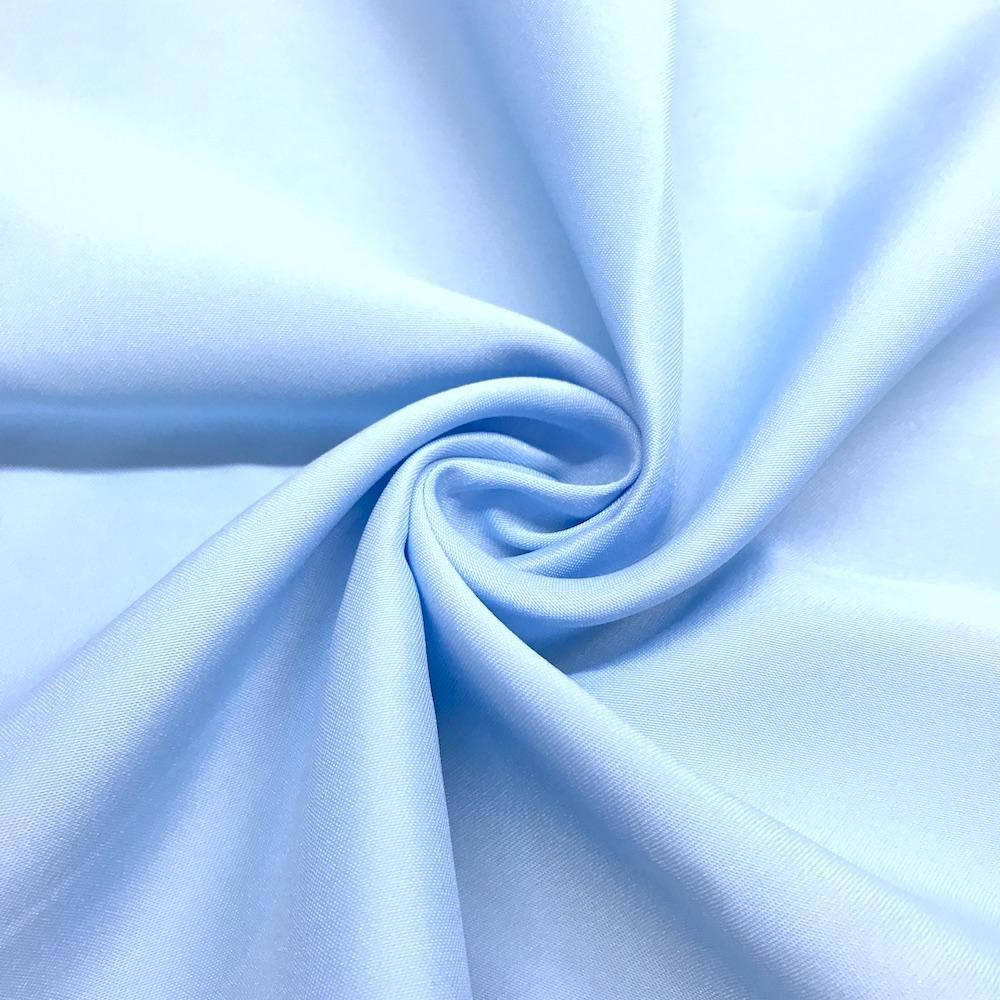 Matte Satin (Peau de Soie) Rod Pocket Curtains - Light Blue - Image 3