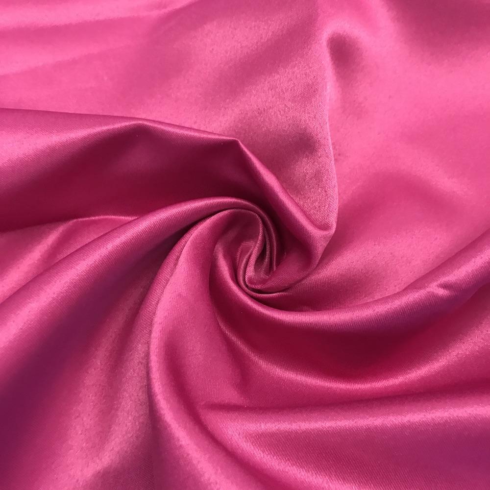 Matte Satin (Peau de Soie) Rod Pocket Curtains - Magenta - Image 3