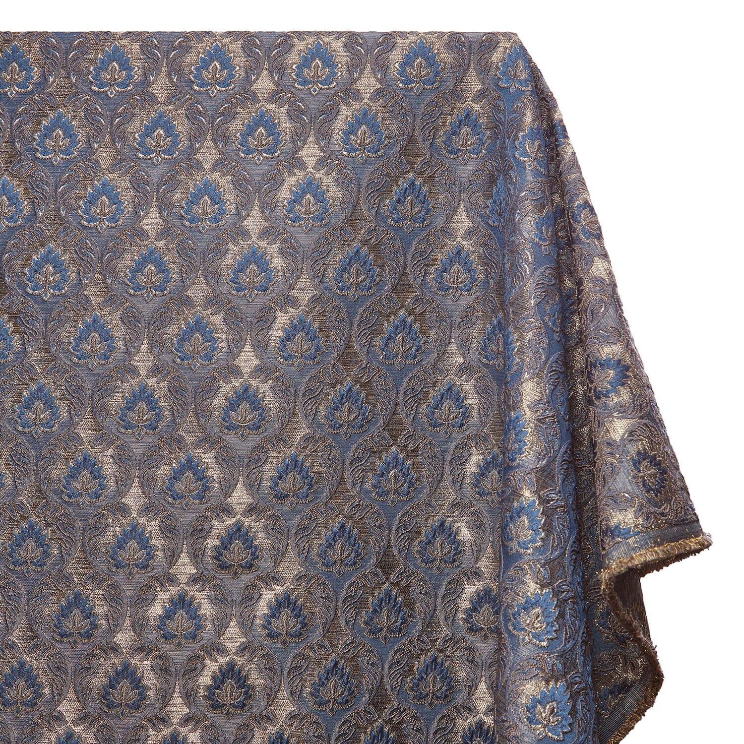 Medallion Extra Wide Metallic Damask Upholstery Jacquard - Image 10
