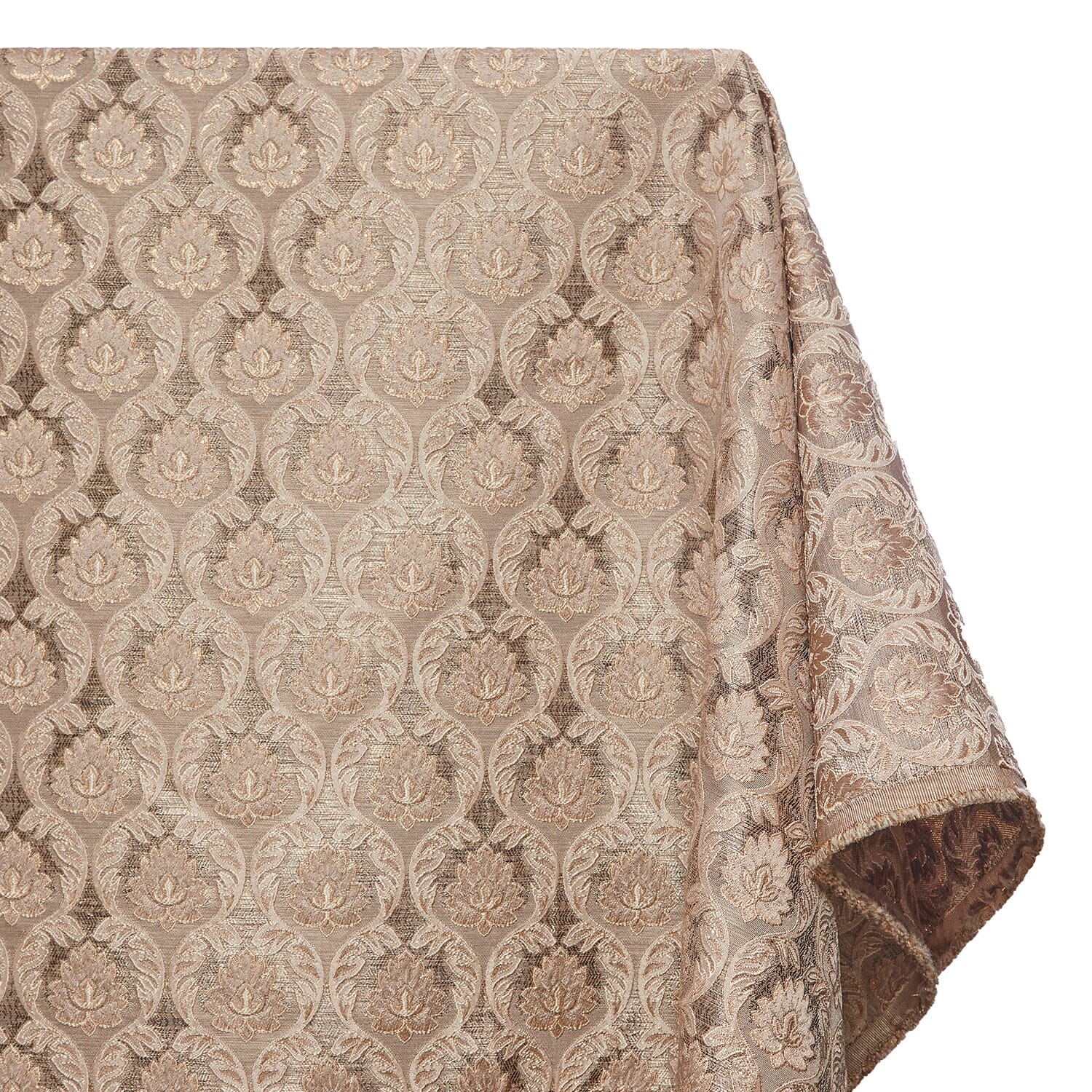 Medallion Extra Wide Metallic Damask Upholstery Jacquard - Image 6