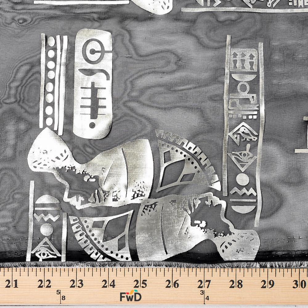 Metallic Foil Egyptian Queen Chiffon - Image 10
