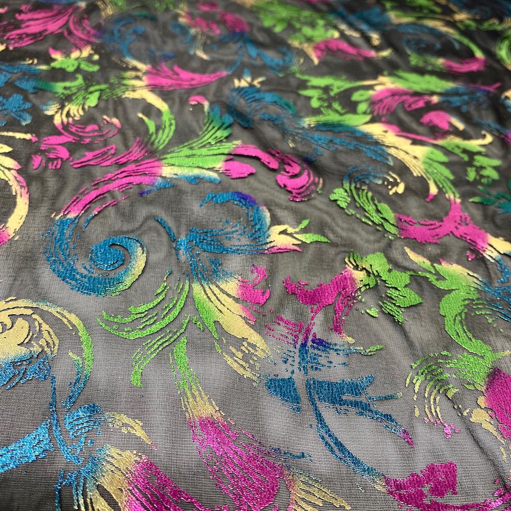 Metallic Foil Reed Chiffon - Image 3