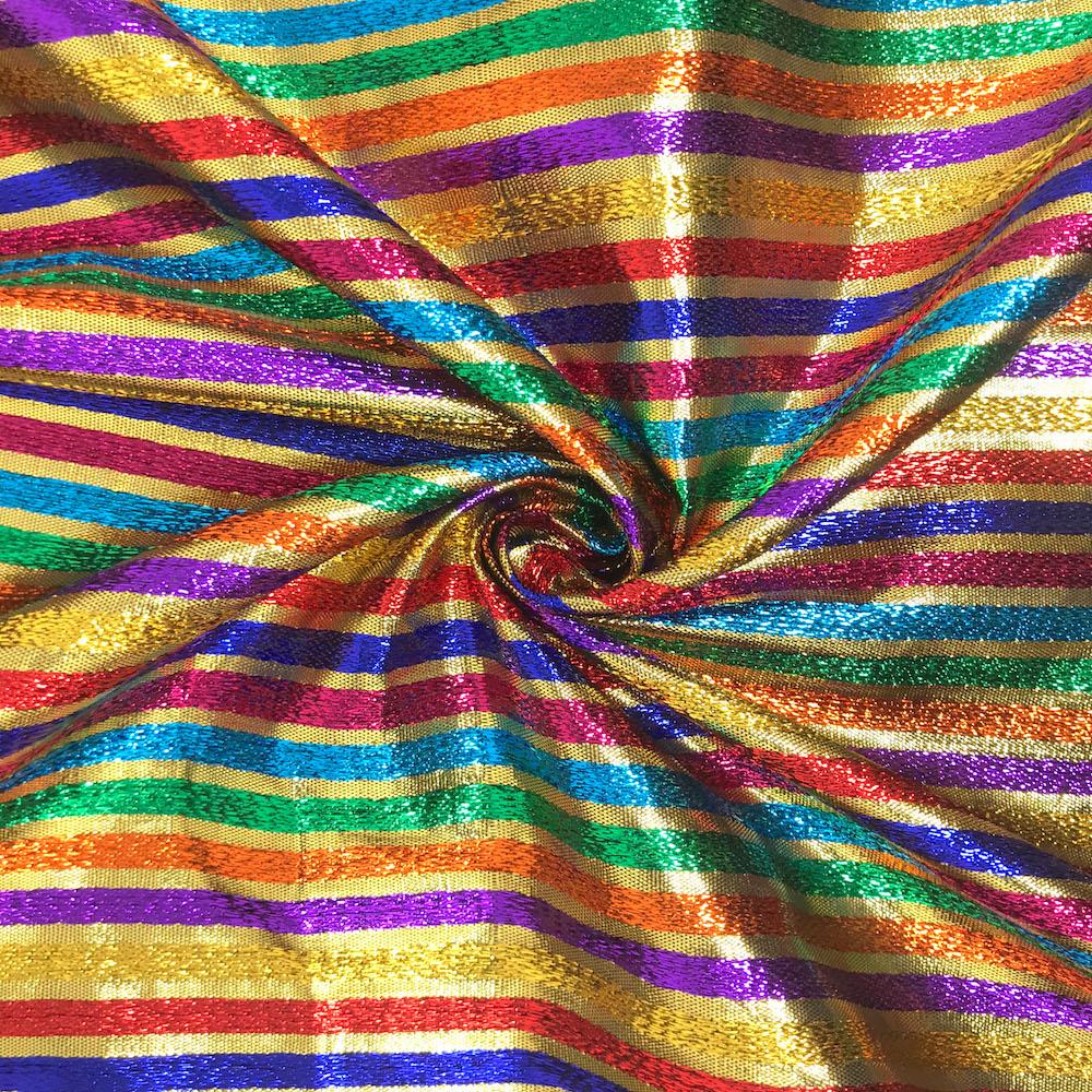 Metallic Foil Striped Brocade (56 Inch) - Image 20