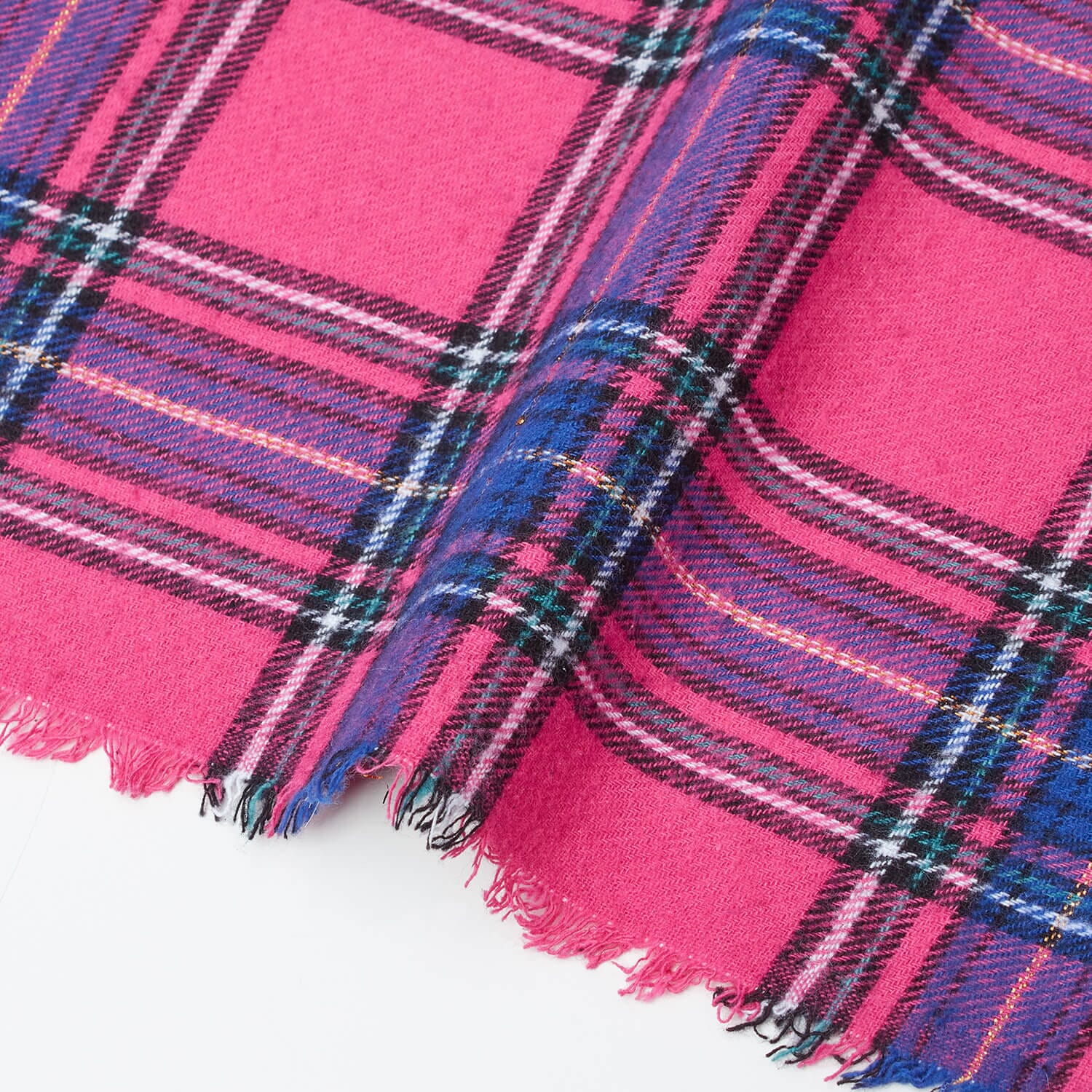 Metallic Tartan Plaid Yarn Dyed Brushed Cotton Flannel (Design 13) - Image 3