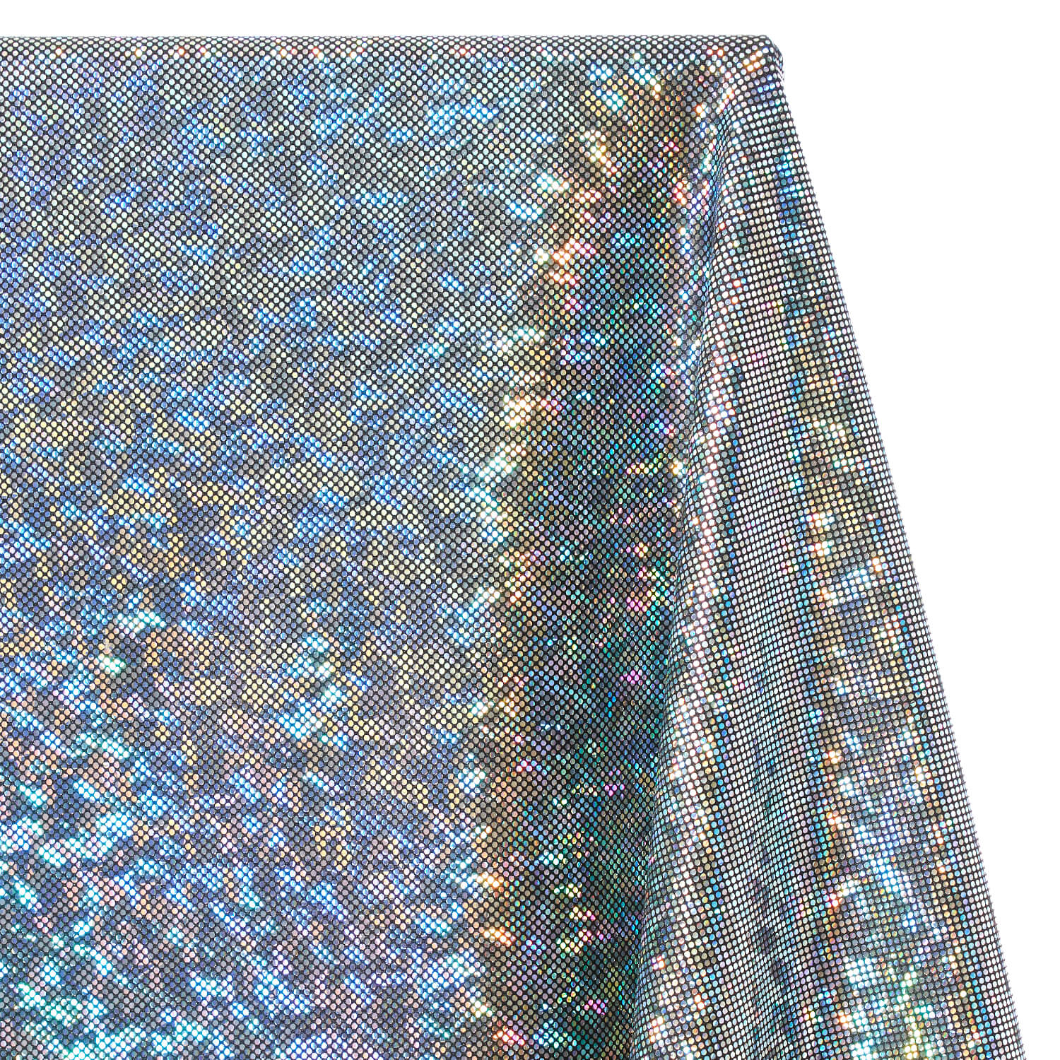 Micro Dot Hologram Tricot Foil Fabric - Image 36