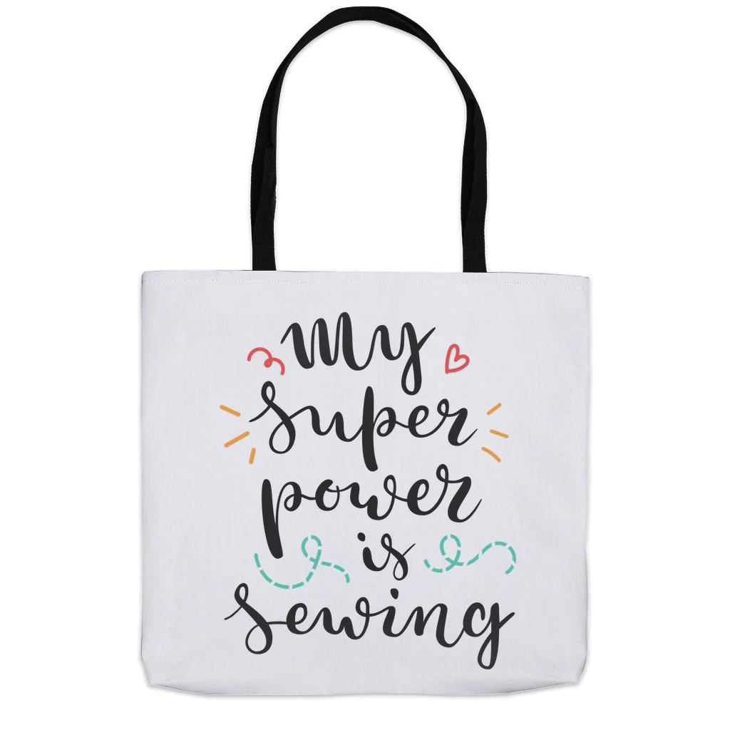 My Super Power Is Sewing  Tote Bag - Image 9