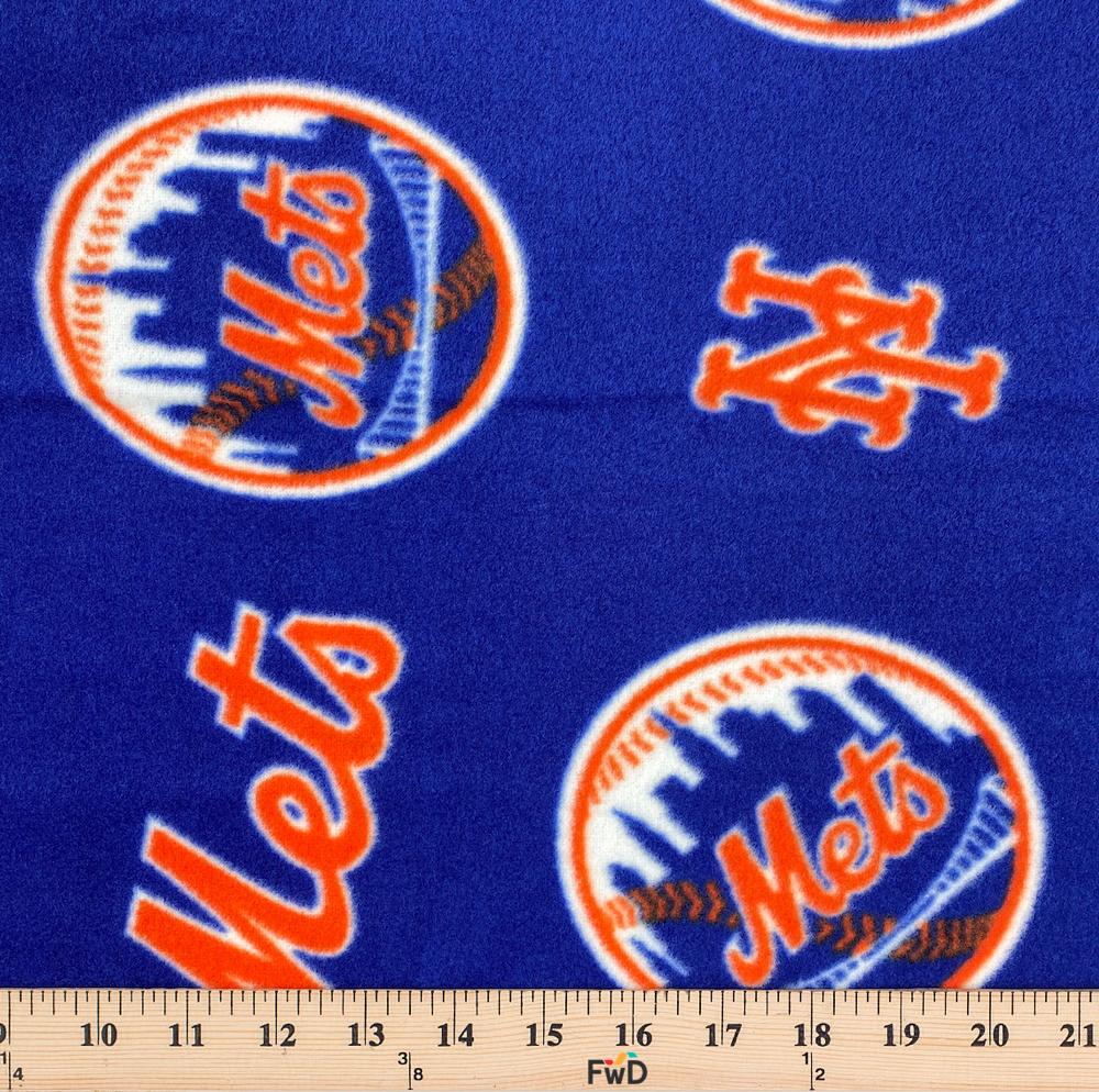 New York Mets MLB Fleece Fabric - Image 3