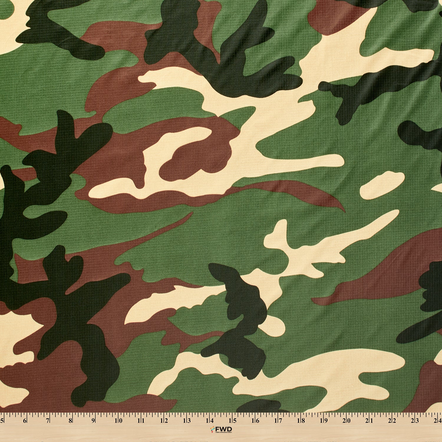Ottertex® Printed Nylon Ripstop - Camo - Waterproof (PU Coated) & Water Repellent (DWR) - 70D, 2.2 oz - Image 3