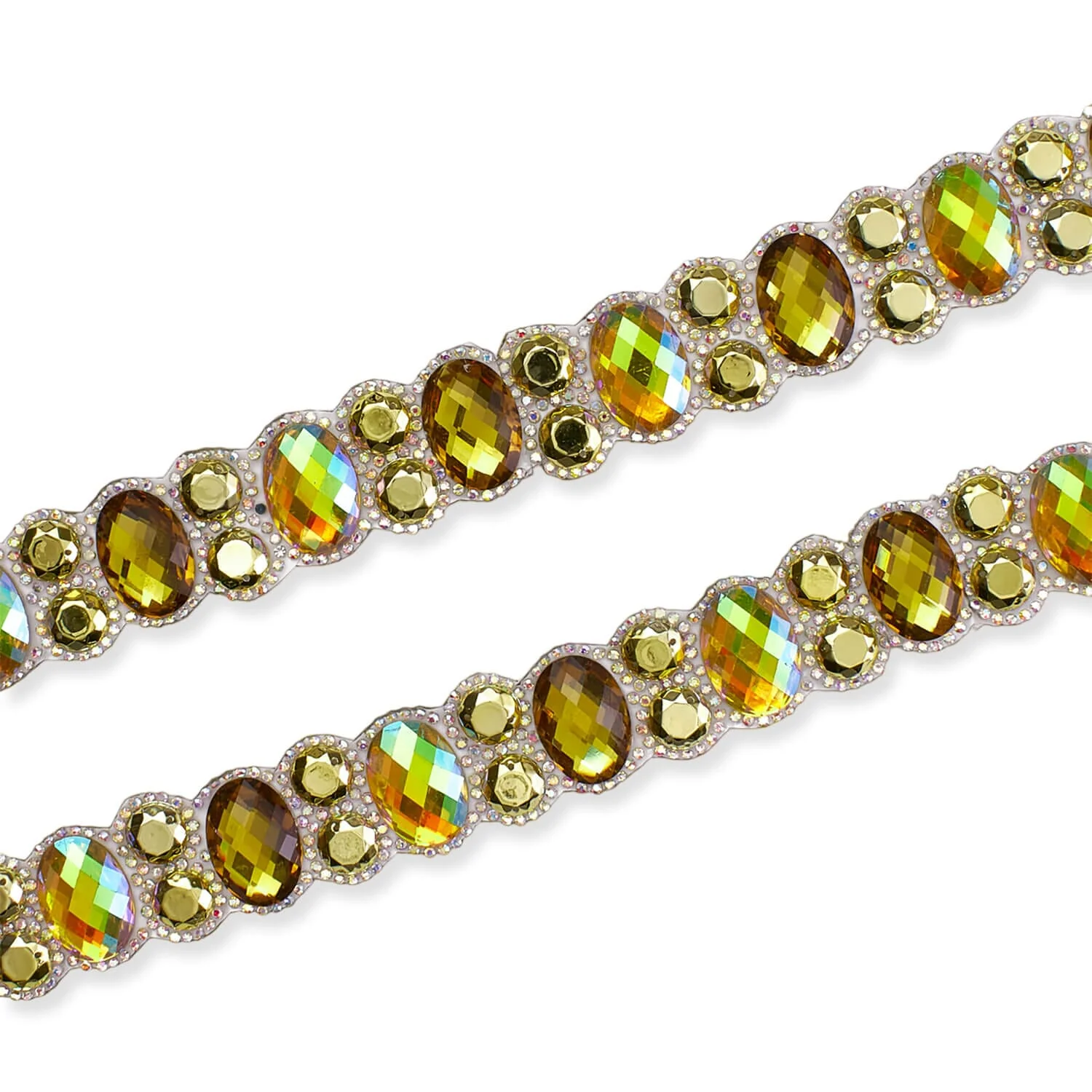 Oval Resin Rhinestone Iron On Trim - Image 10