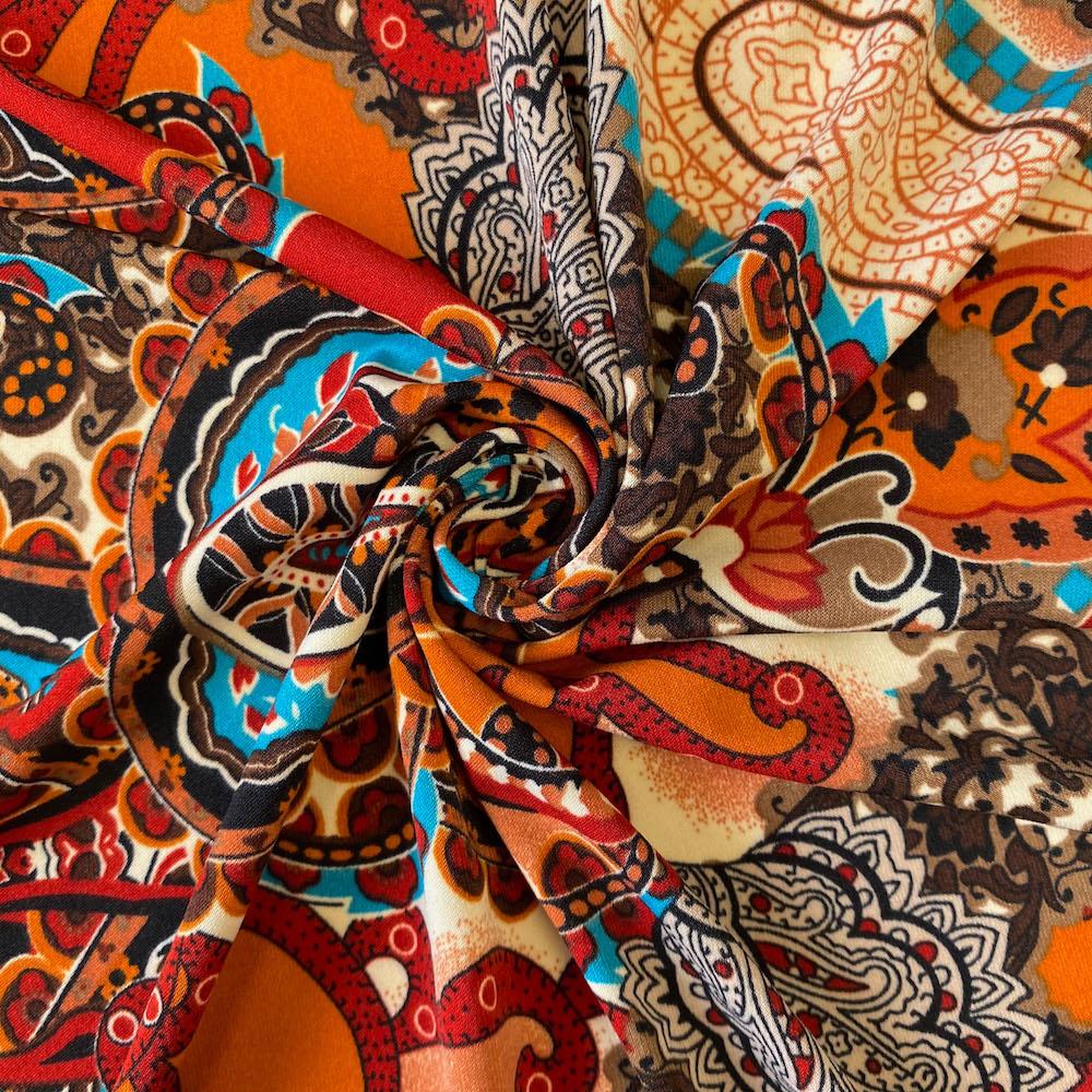 Paisley Maize Printed ITY (10-1) - Image 2