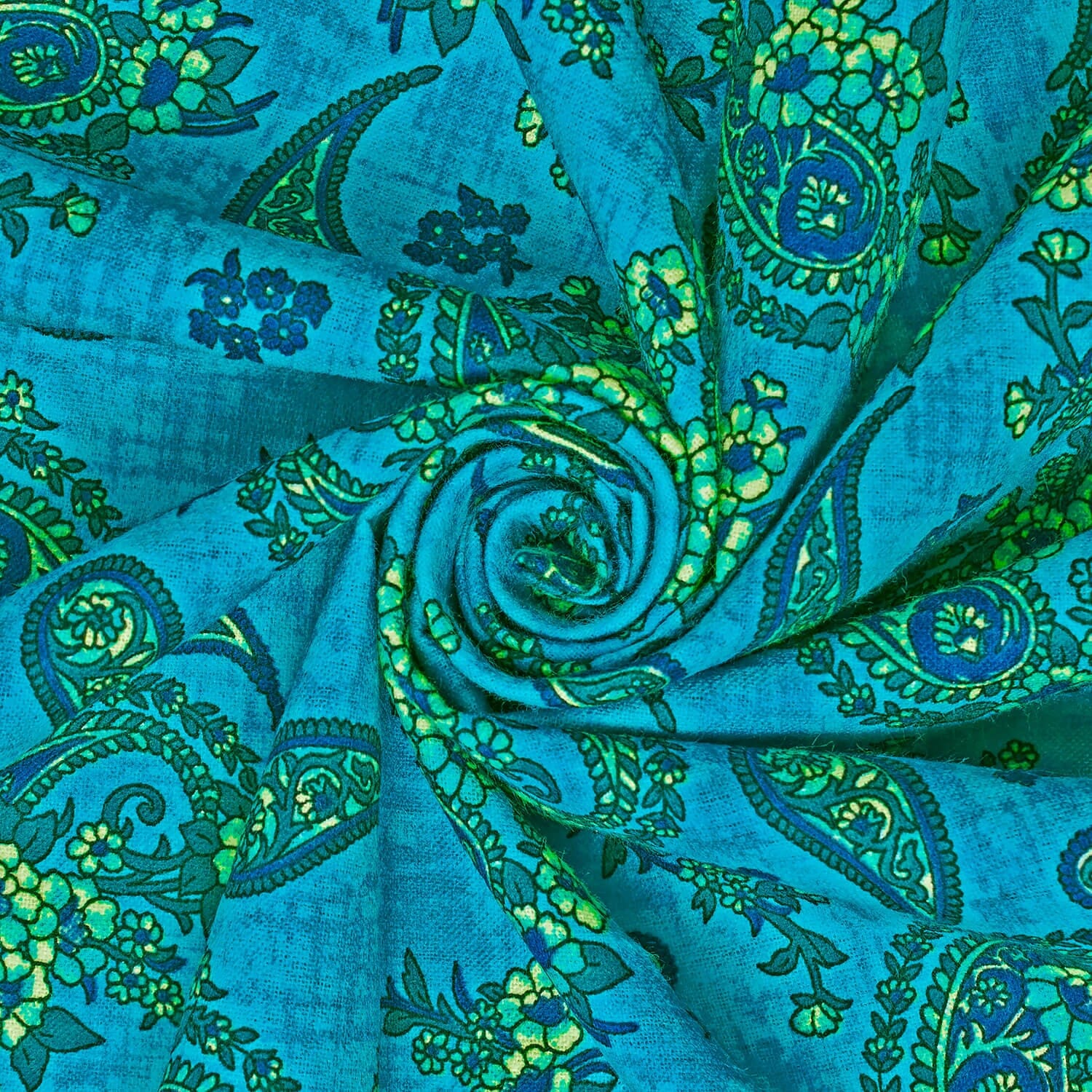 Paisley Printed Cotton Flannel - Image 9
