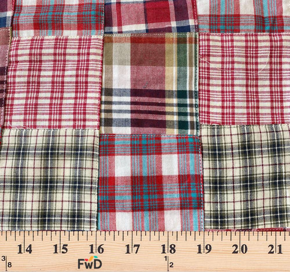 Patchwork Nantucket Madras Plaid Fabric - Gabriel - Image 4