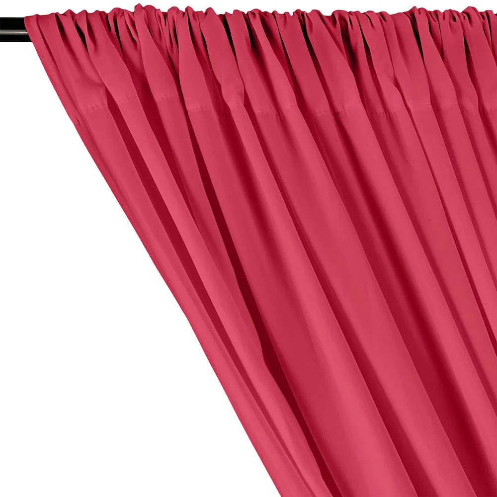Peachskin Rod Pocket Curtains - Fuchsia - Image 2