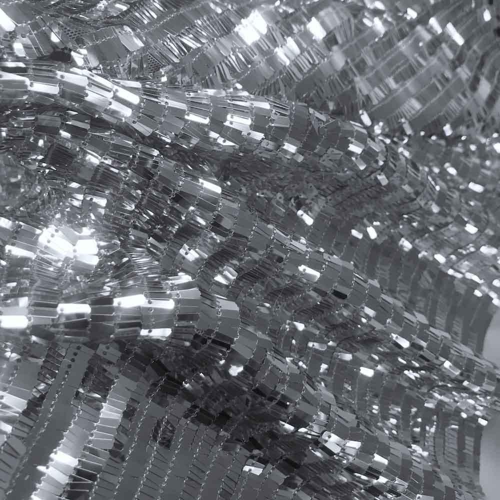 Rectangle Piano Sequins on Stretch Mesh - Image 4