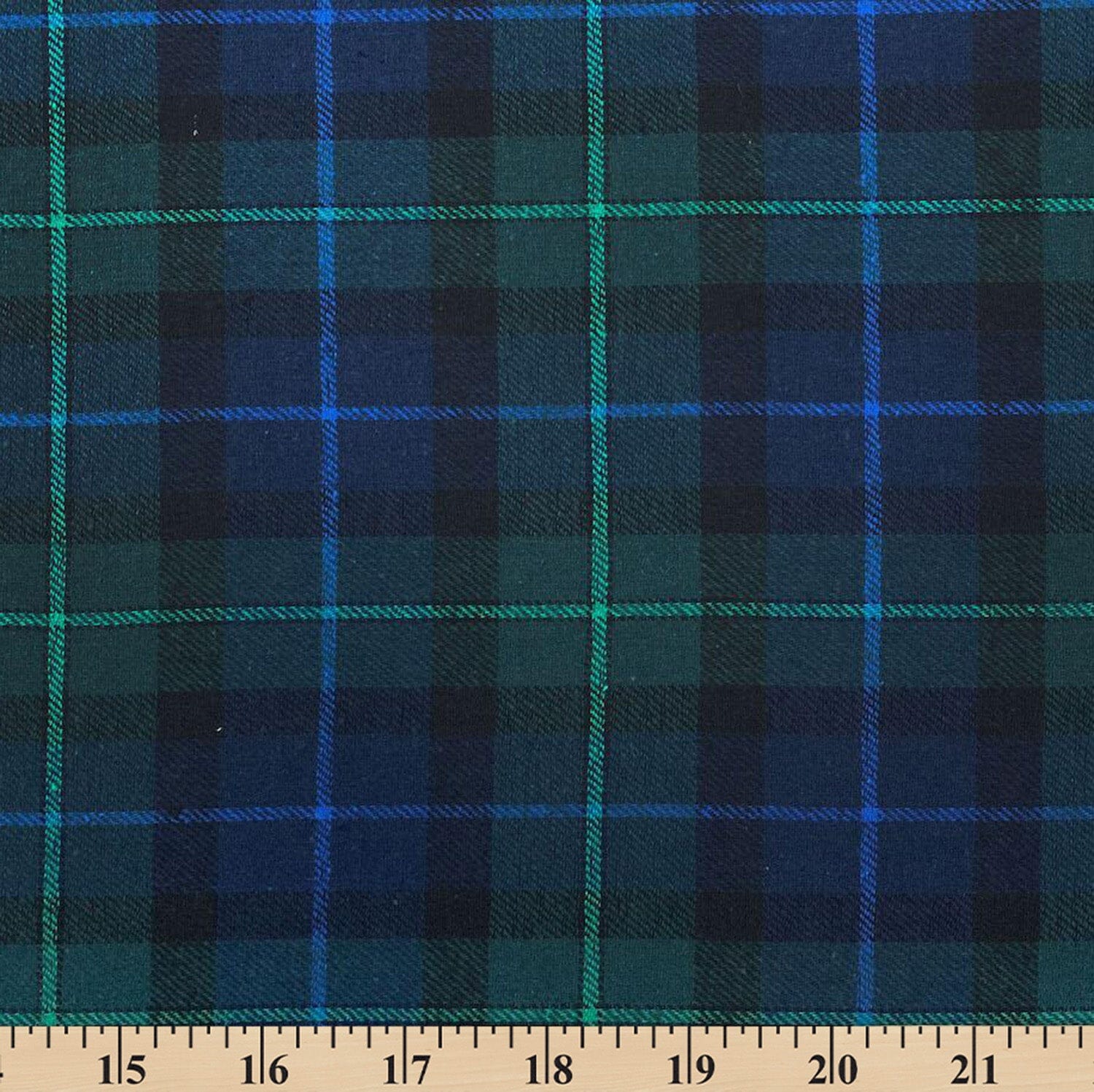 Robert Tartan Plaid Yarn Dyed Brushed Cotton Flannel - Image 3