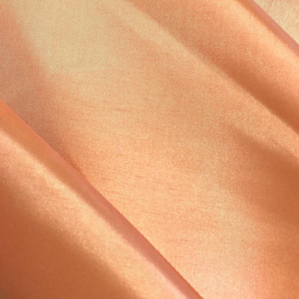 Poly China Silk Lining Rod Pocket Curtains - Shrimp - Image 3