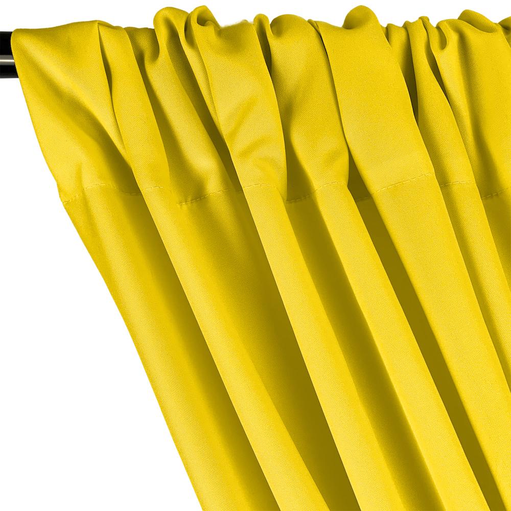 Polyester Poplin Rod Pocket Curtains (60 Inch) - Neon Yellow - Image 2