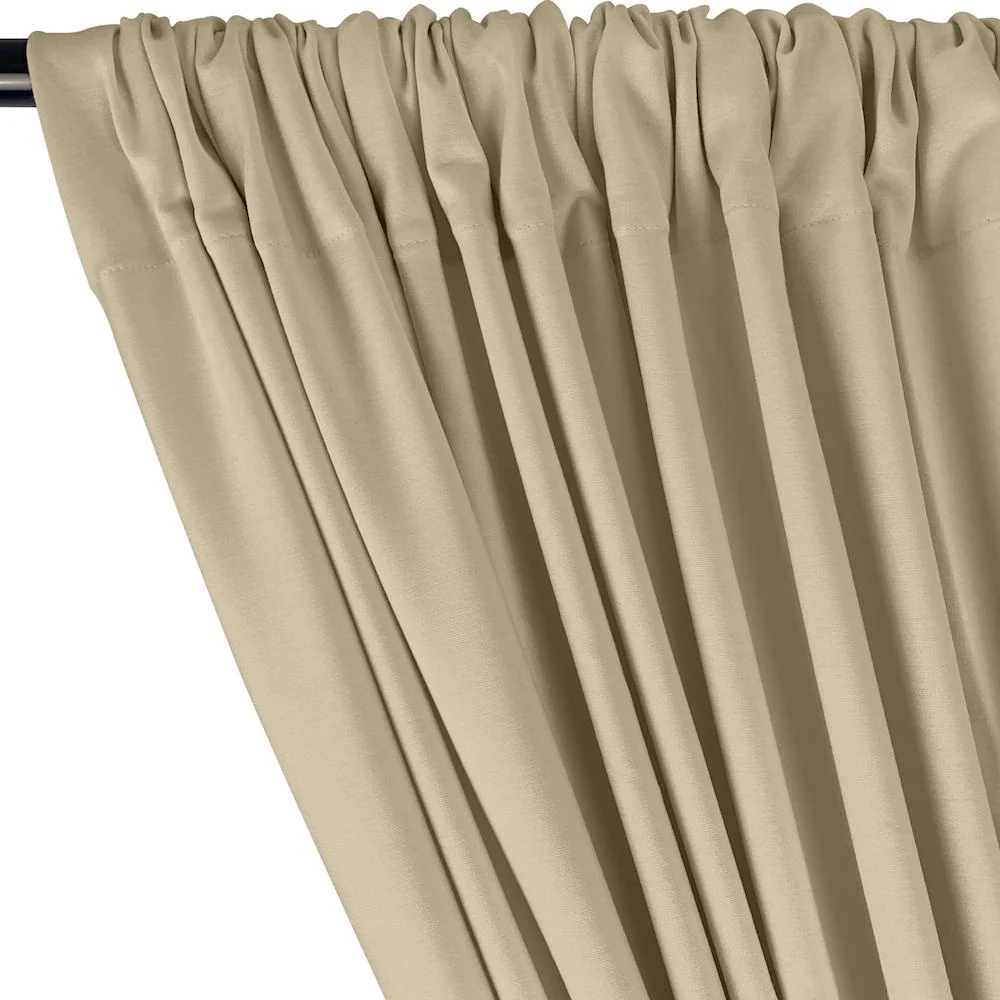 Ponte de Roma Rod Pocket Curtains - Beige - Image 2