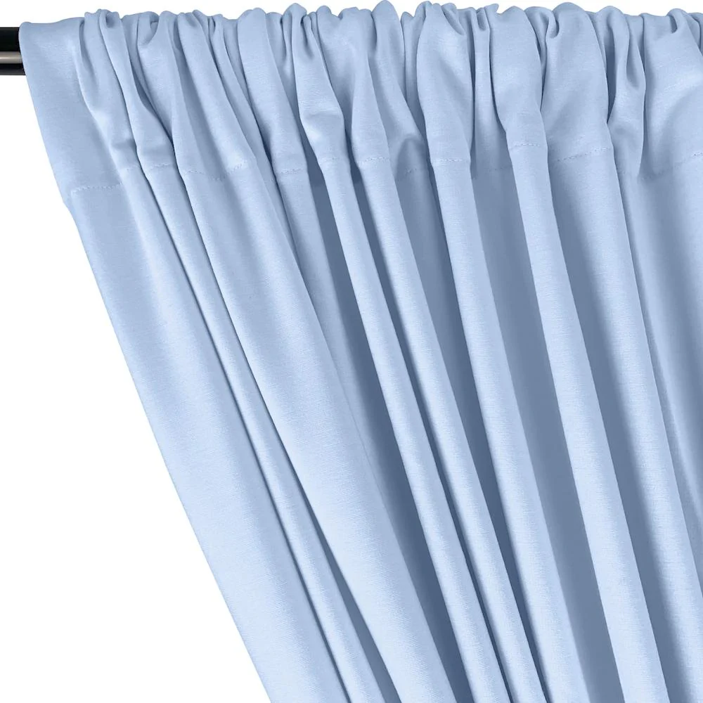 Ponte de Roma Rod Pocket Curtains - Light Blue - Image 2