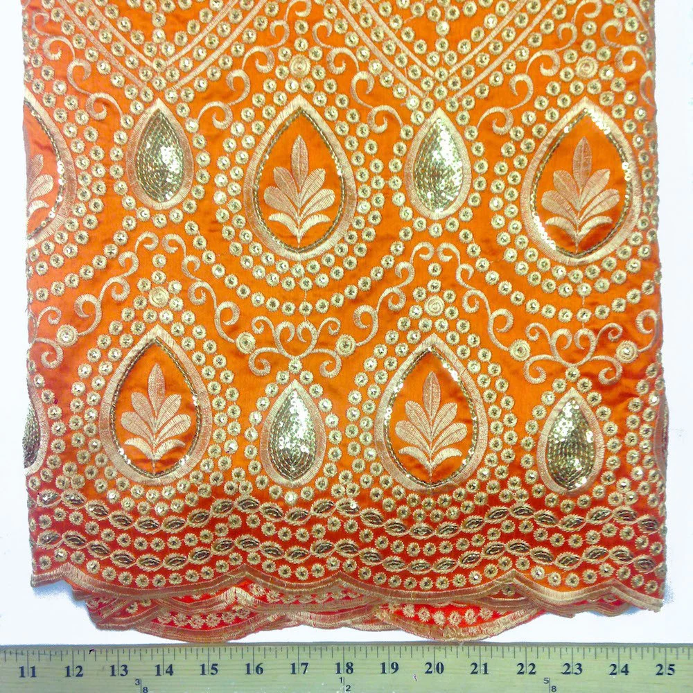 Regal African George Taffeta - Orange - Image 3