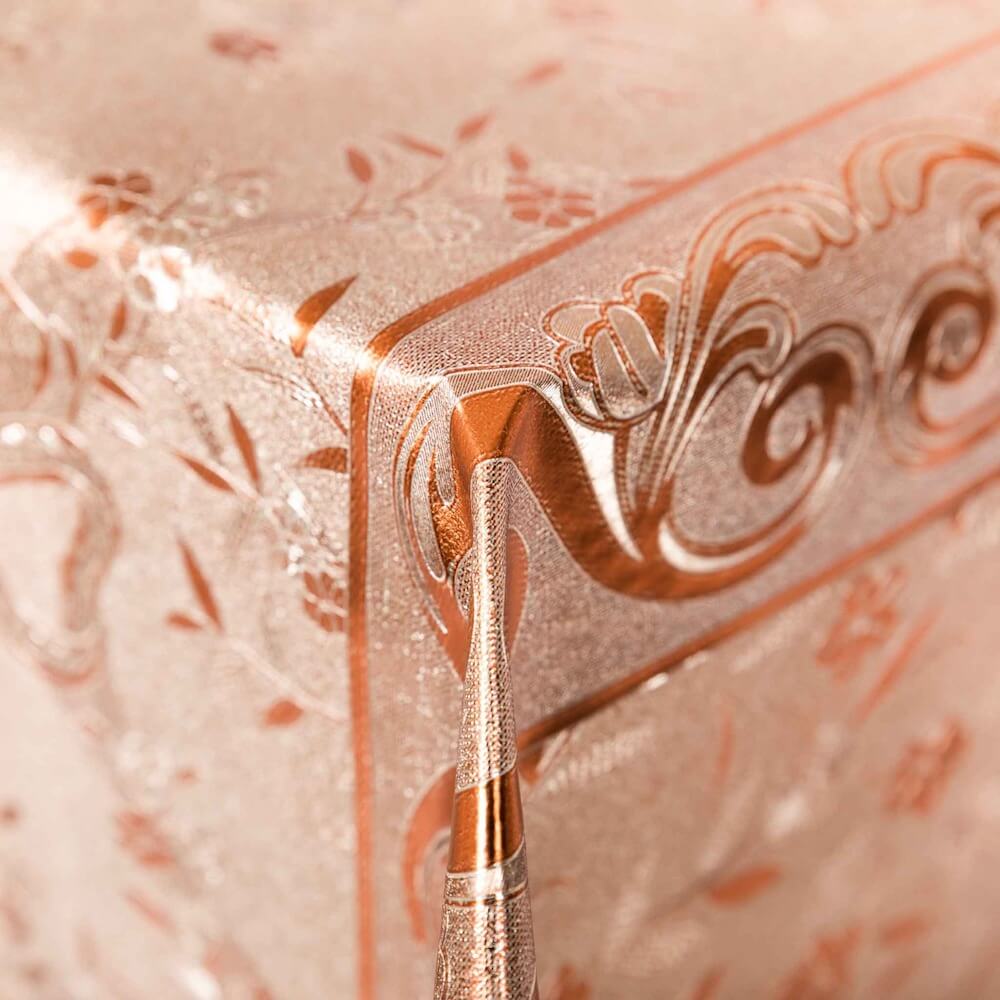 Ribbon Metallic Oilcloth - Image 2