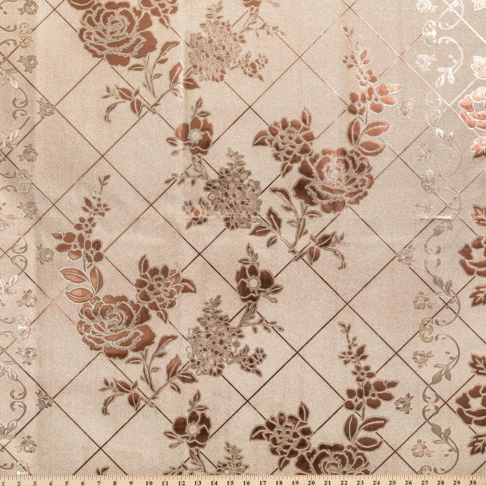 Rose Grid Oilcloth - Image 5