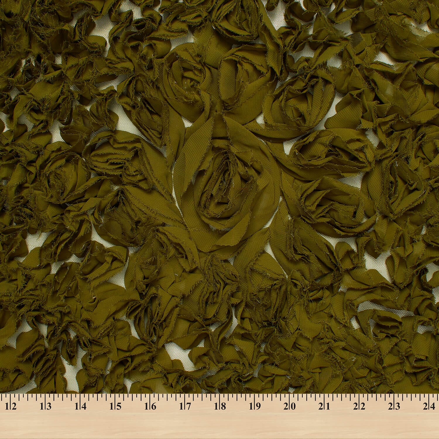 Ruffle Daisy Rosette On Mesh - Image 7