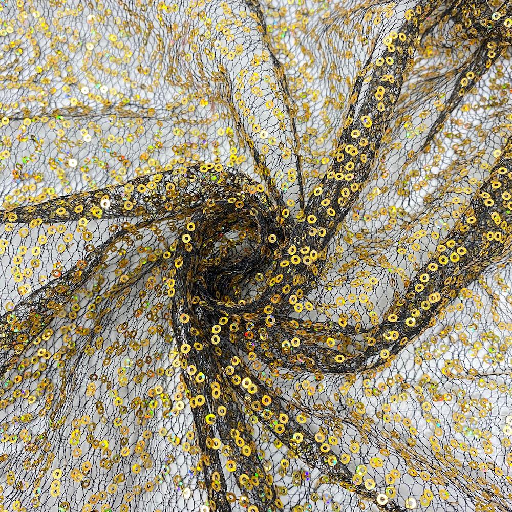 Scattered Micro Sequins on Chemical Mesh - Image 19