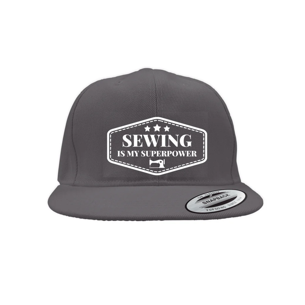 Sewing Is My Superpower Snapback Cap - Image 3