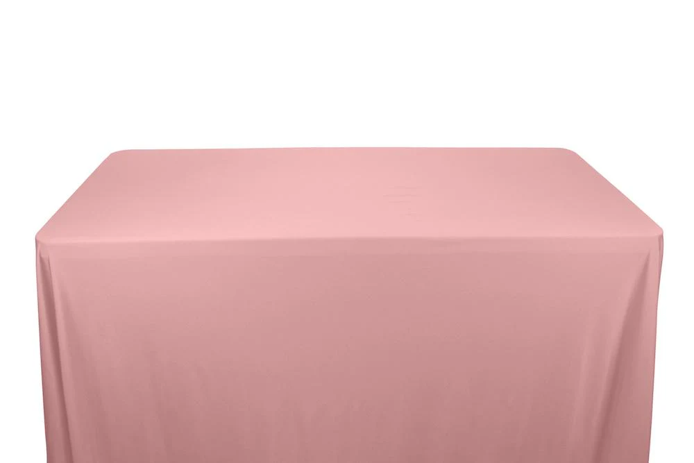 Shiny Milliskin Tricot Banquet Rectangular Table Covers - 6 Feet - Image 6