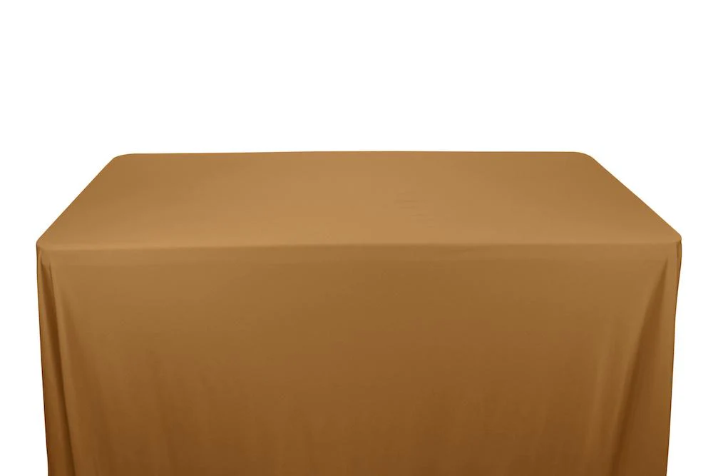 Shiny Milliskin Tricot Banquet Rectangular Table Covers - 6 Feet - Image 9