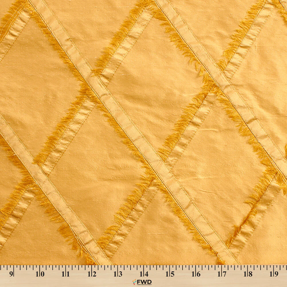 Silk Dupioni Checkered Embroidery - Image 7