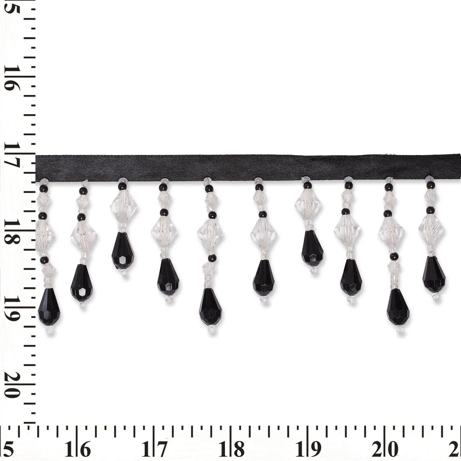Small Teardrop Beaded Rhinestone Tassel Fringe Trim - Image 31