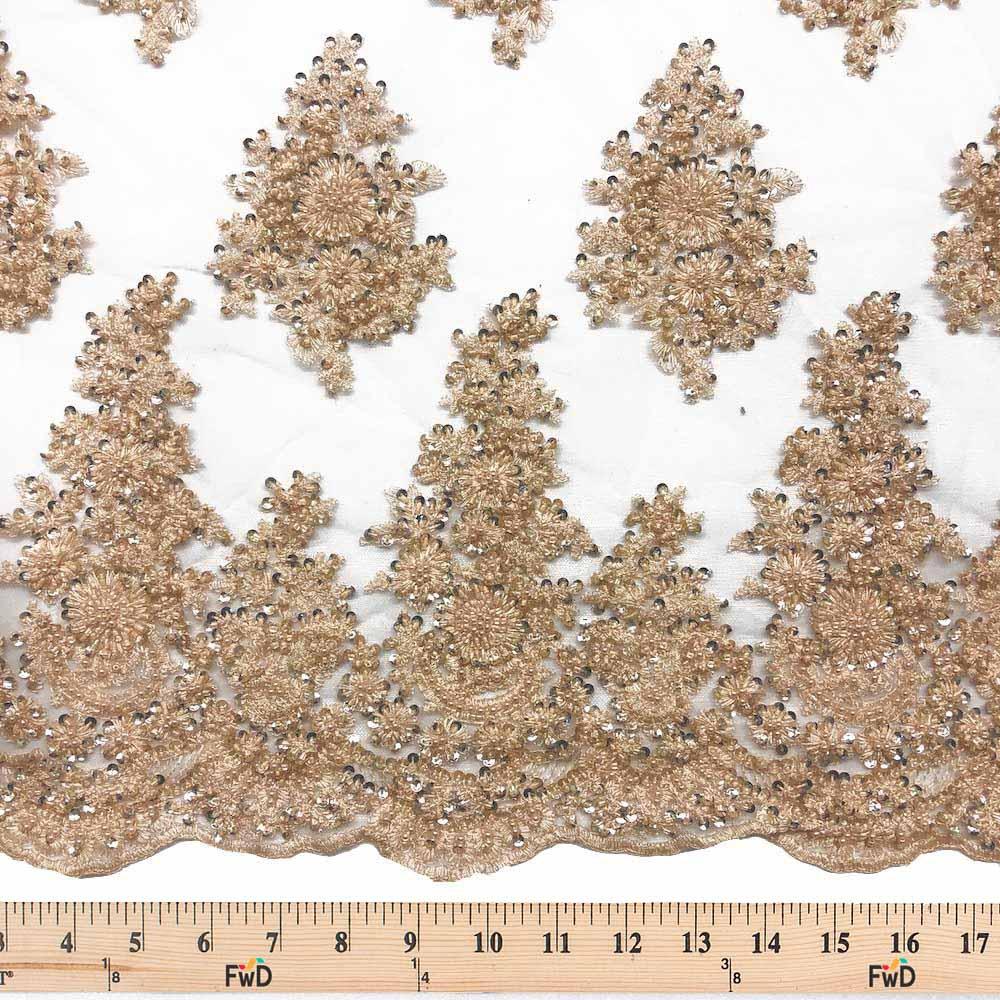 Spruce Bridal Lace Beaded Fabric - Image 17