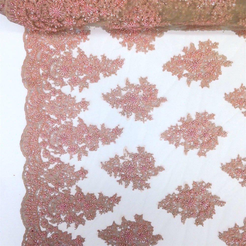 Spruce Bridal Lace Beaded Fabric - Image 20