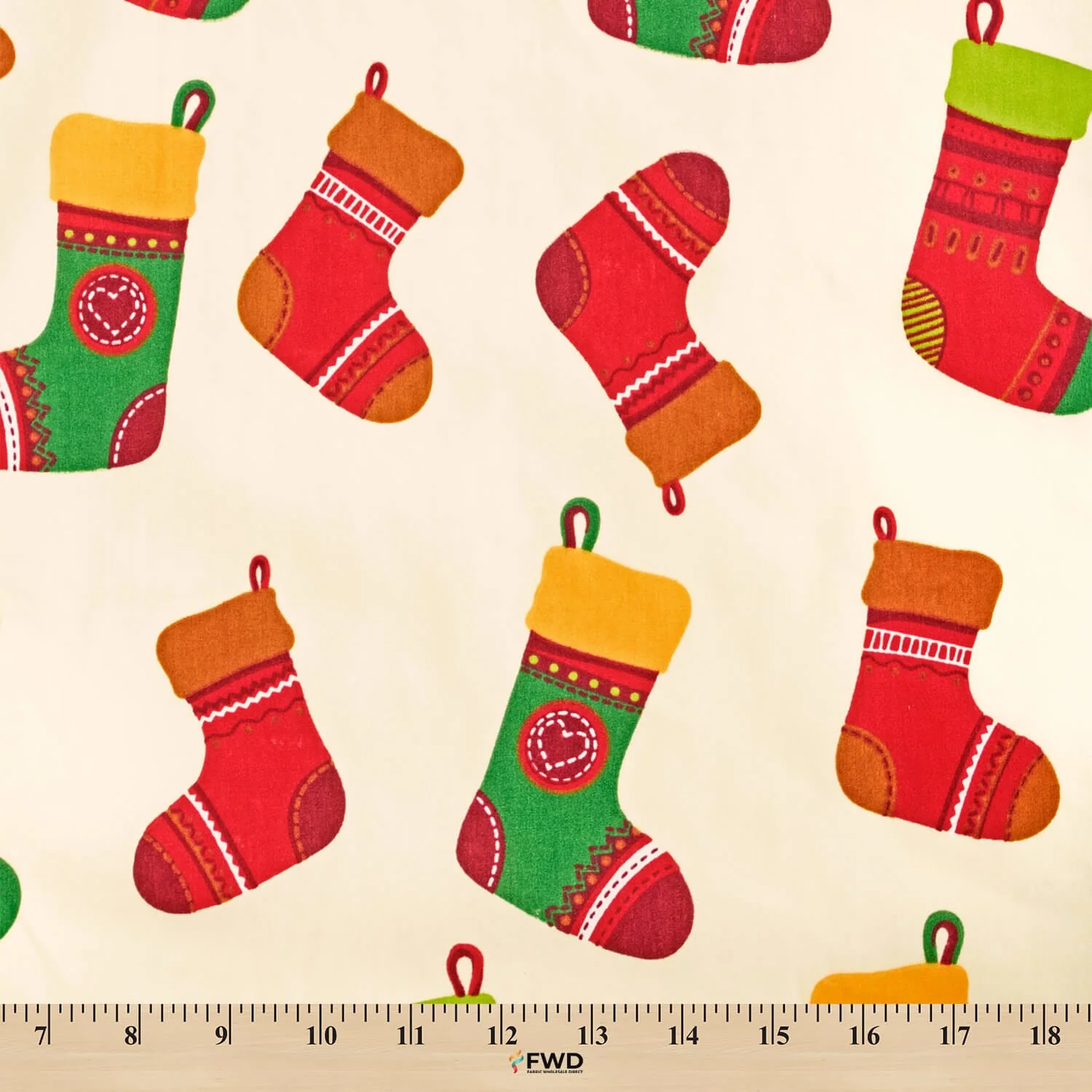 Stocking Print Broadcloth - Image 3