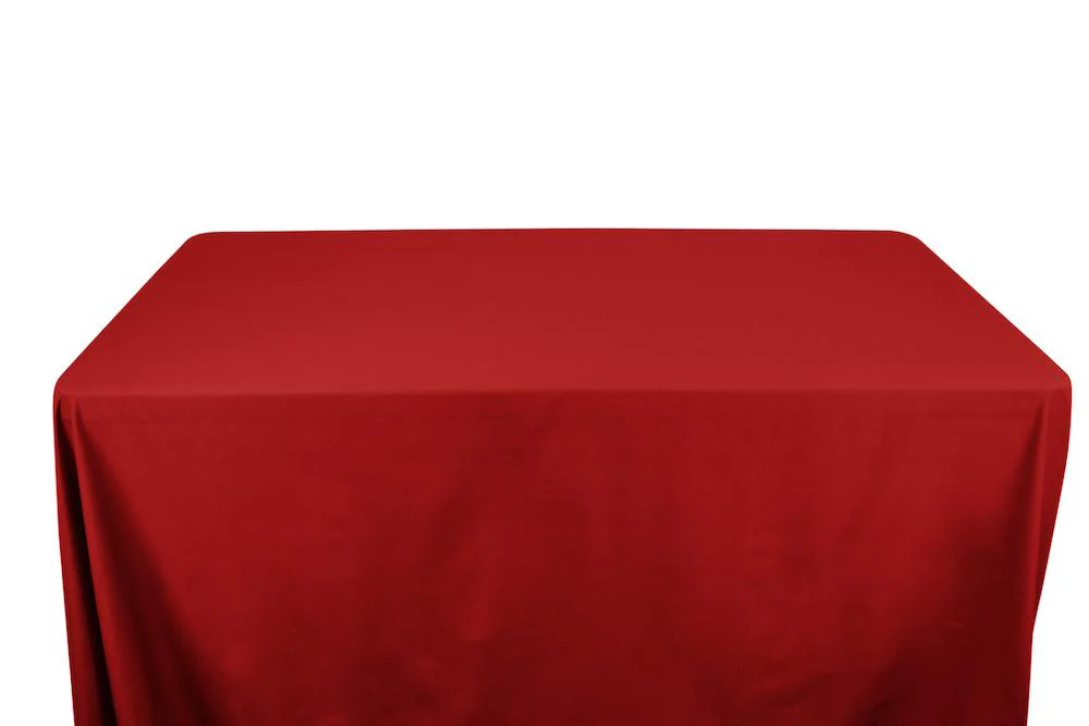 Stretch Broadcloth Banquet Rectangular Table Covers - 8 Feet - Image 9