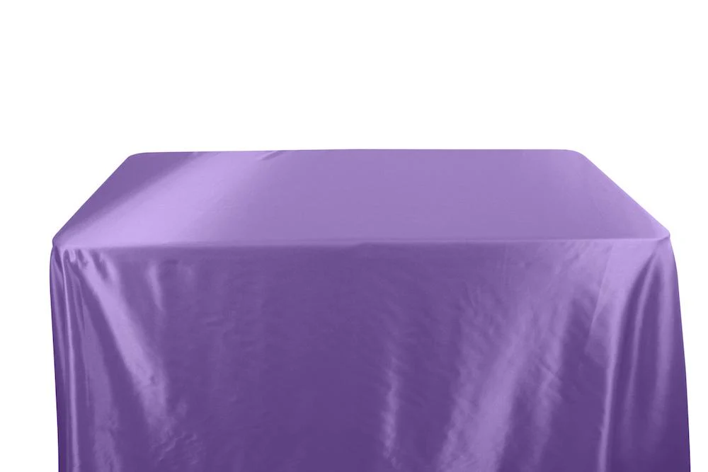 Stretch Charmeuse Satin Banquet Rectangular Table Covers - 6 Feet - Image 18