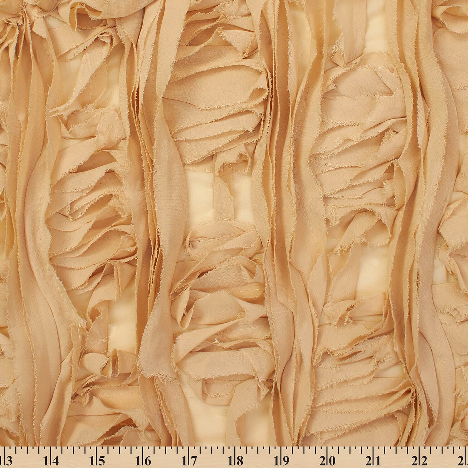 Striped Ruffle Chiffon Embroidery - Image 12