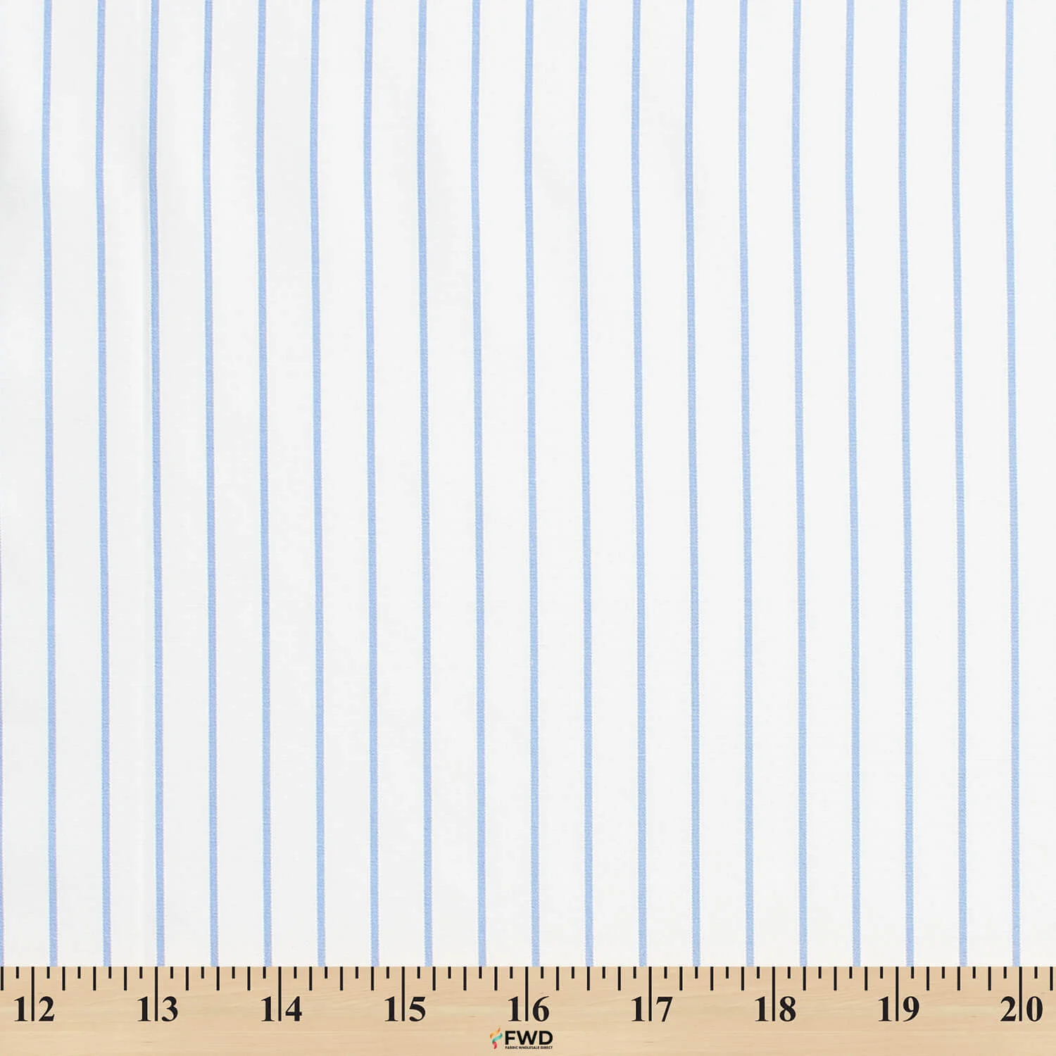 Suave 1/2" Pinstripe Shirting Poplin - Image 4