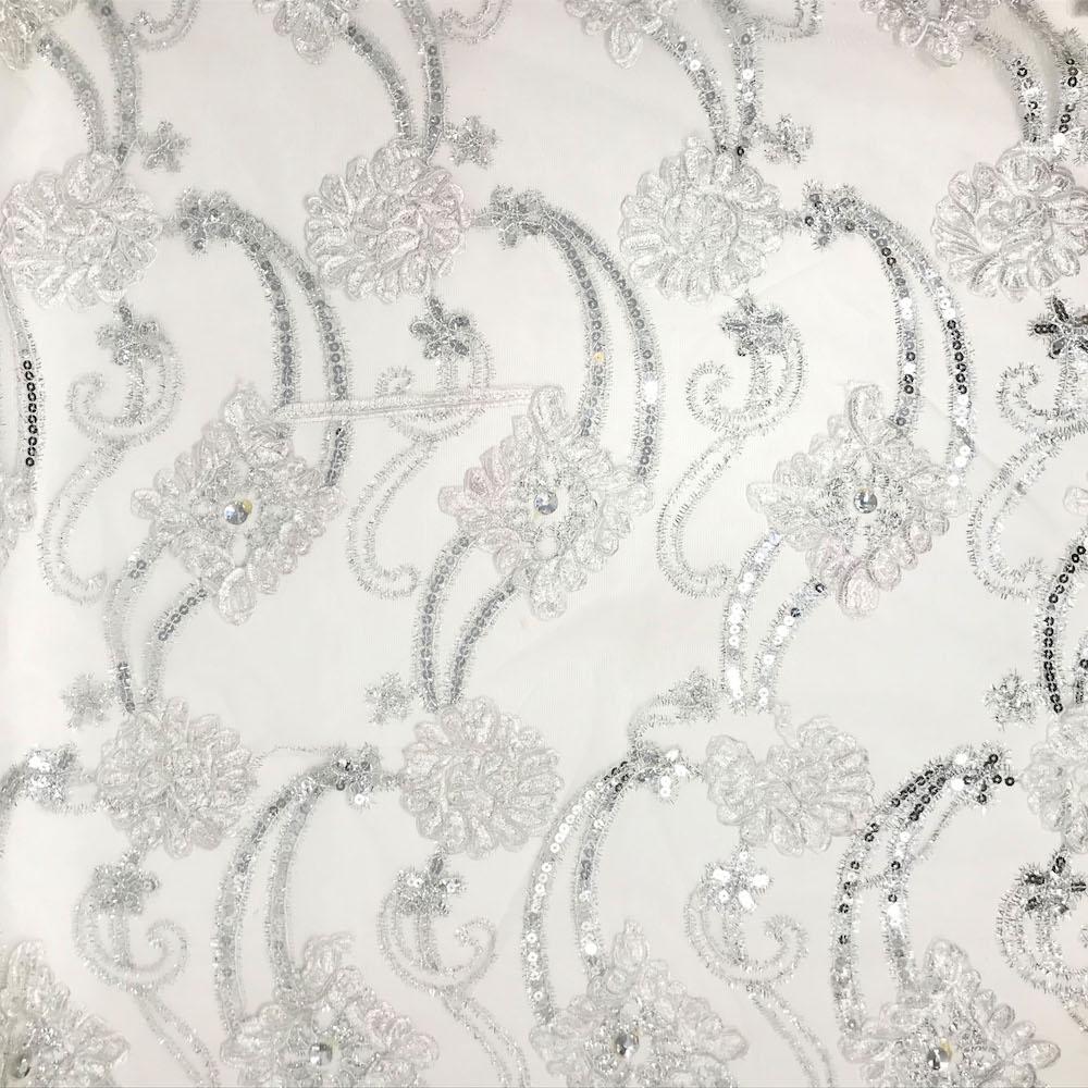 Sunflower Diamond Sparkle Sequins on Stretch Mesh - Image 10