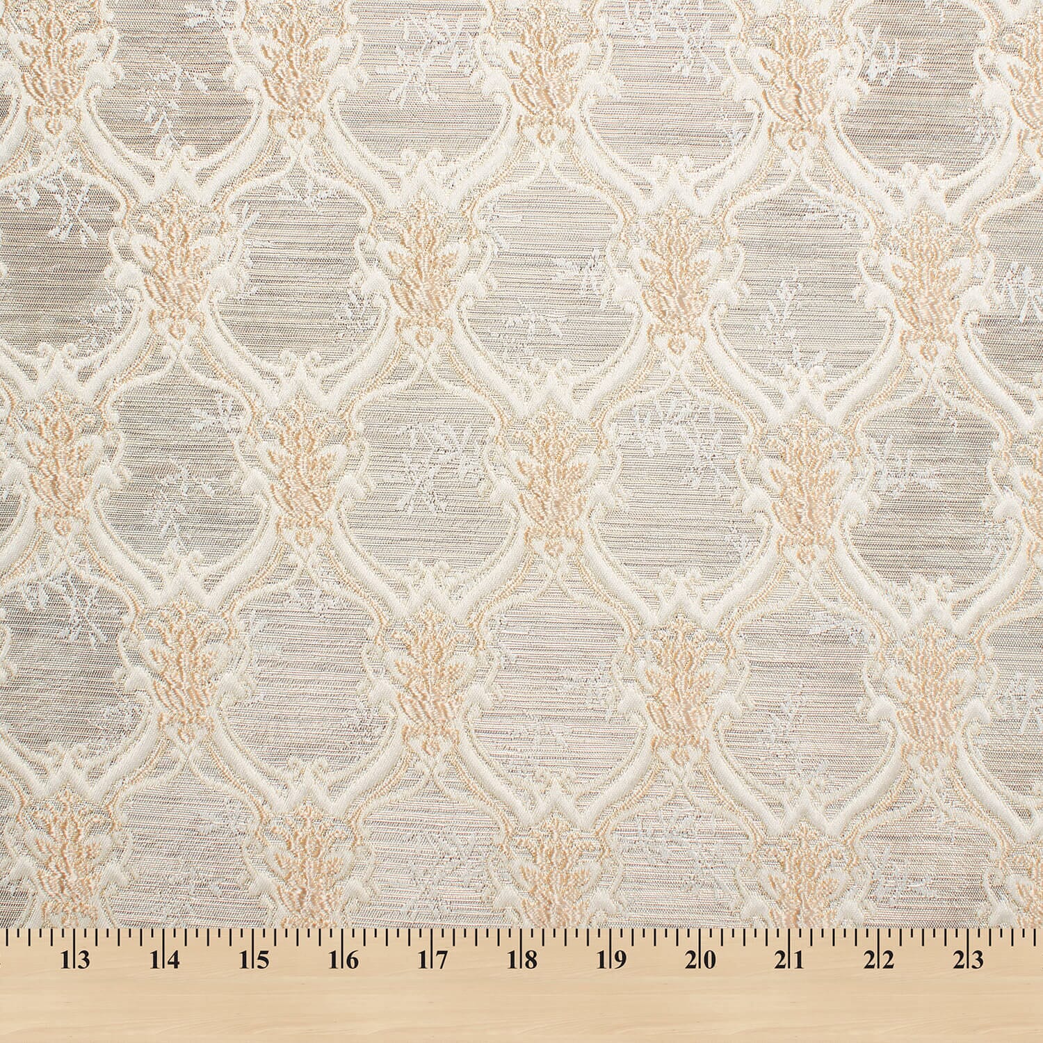 Trellis Geometric Extra Wide Two Tone Metallic Jacquard - Image 5